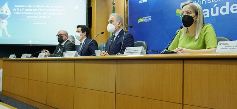 Ministério da Saúde inclui crianças de 5 a 11 anos na campanha de vacinação contra a Covid-19